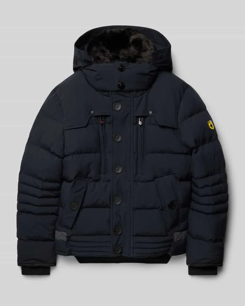 Wellensteyn Regular Fit Steppjacke mit Label-Detail Modell 'Starstream Marine