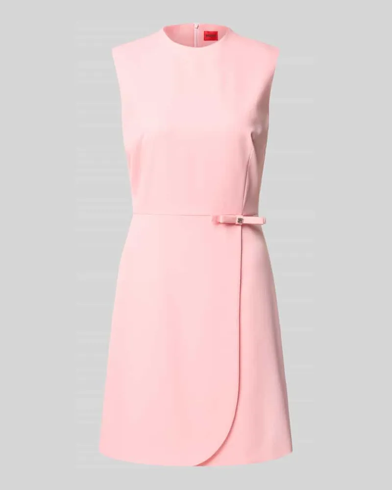 HUGO BOSS Minikleid mit Schleifen-Detail Modell 'Kanine Rosa
