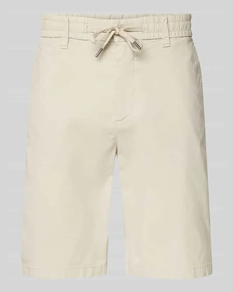 HUGO BOSS Tapered Chinoshorts aus Baumwoll-Mix Modell 'CHINO_TAPERED_DS_3S Beige
