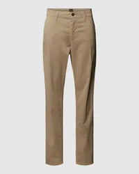 HUGO BOSS Tapered Fit Chino mit französischen Eingrifftaschen Beige