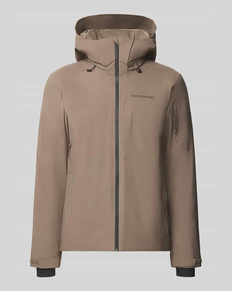 Peak Performance Regular Fit Jacke mit Kapuze Modell 'Maroon Mittelbraun