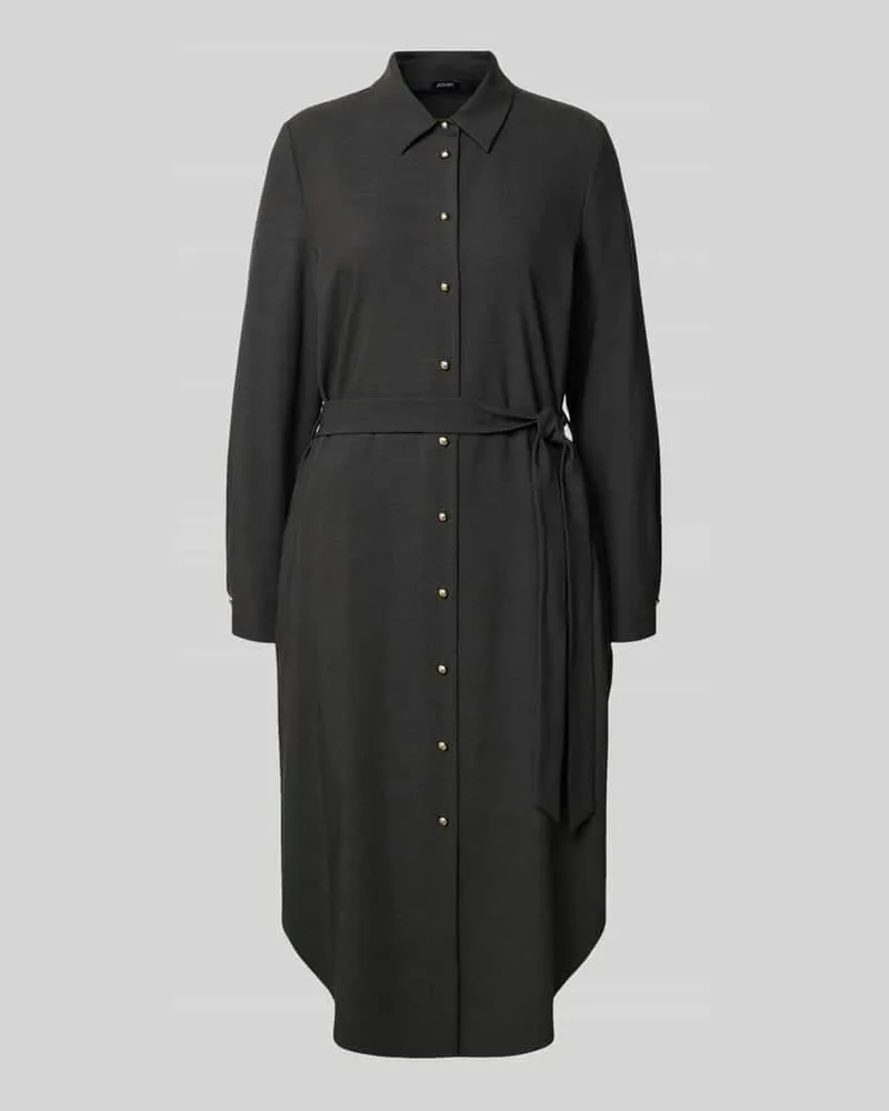 JOOP! Midikleid mit Bindegürtel Modell 'DALINA Mittelgrau