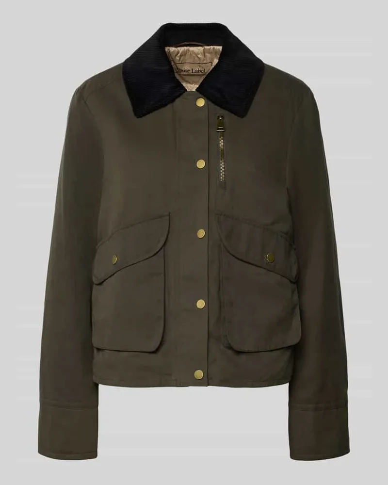White Label Jacke mit Umlegekragen Khaki