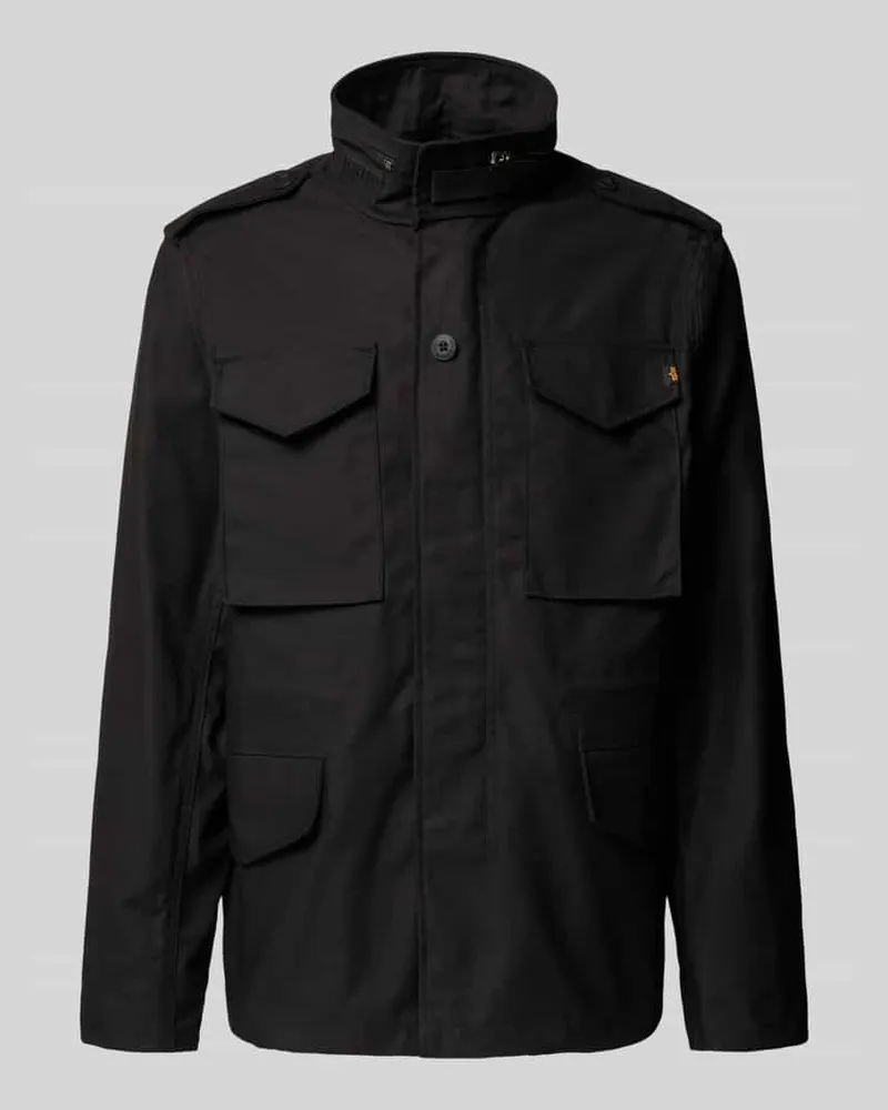 Alpha Industries Jacke mit Stehkragen Modell 'M-65 Black