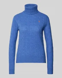 Ralph Lauren Rollkragenpullover aus Lammwolle-Kaschmir-Mix Blau