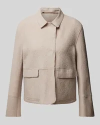 White Label Blazer mit Pattentaschen Sand