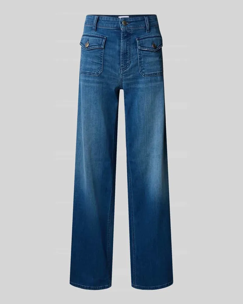 Cambio Jeans mit aufgesetzten Pattentaschen Modell 'AIMEE Jeansblau