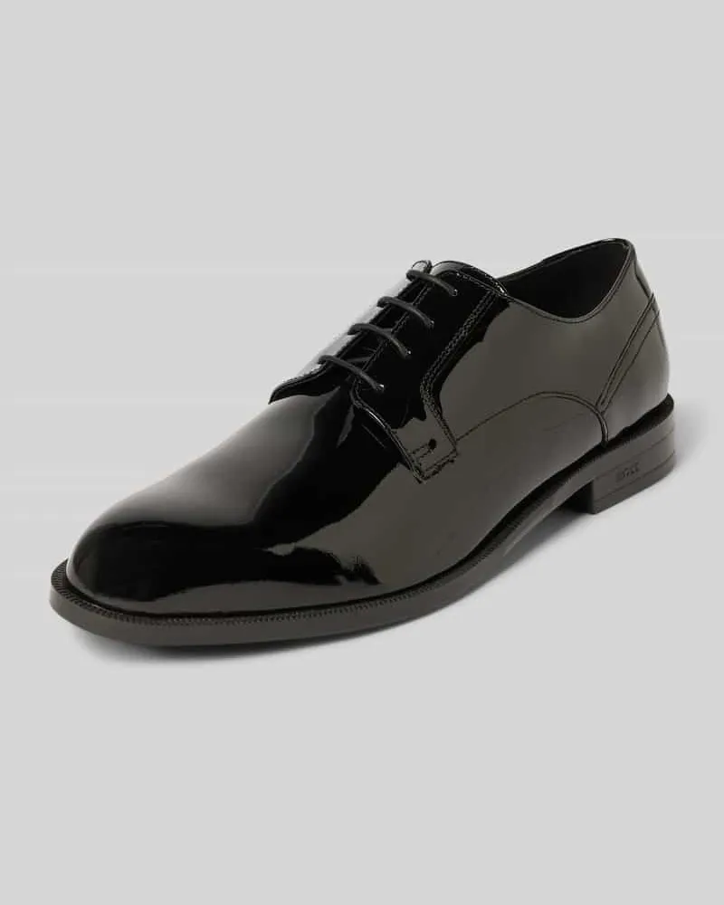 HUGO BOSS Schnürschuhe aus echtem Leder Modell 'TAYIL Black