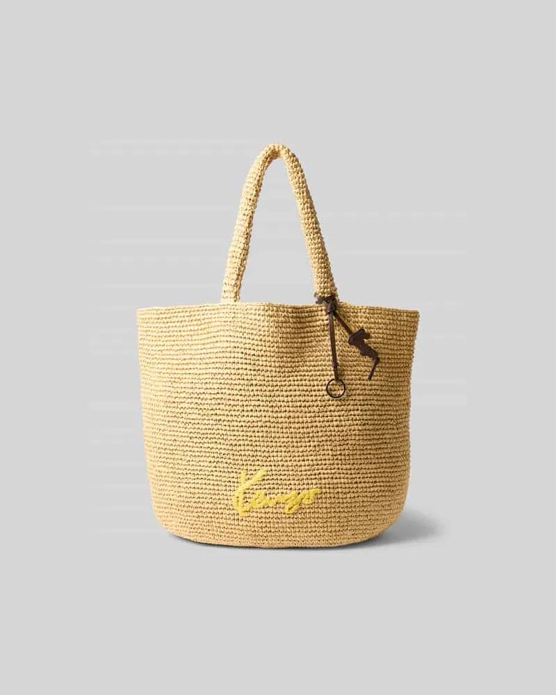 Kenzo Handtasche in Flecht-Optik Beige
