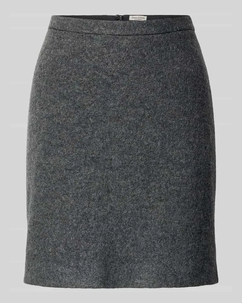 Marc O'Polo Regular Fit Mini-Rock aus Viskose-Mix Dunkelgrau