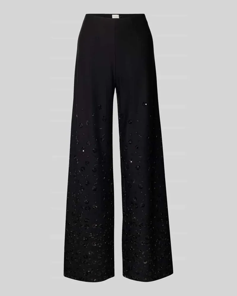 SEDUCTIVE  Wide Leg Hose aus Viskose-Mix Modell 'KIMBERLY Black
