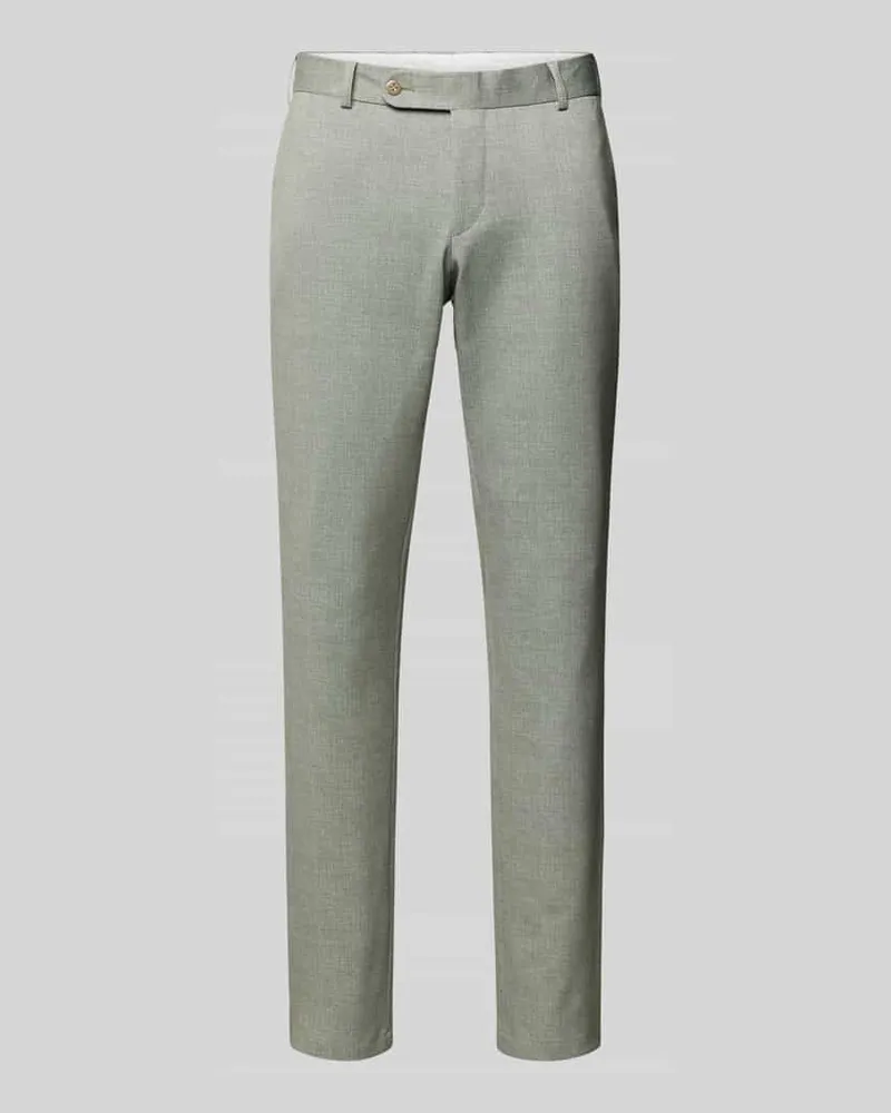Atelier Torino Stoffhose mit französischen Eingrifftaschen Hellgruen