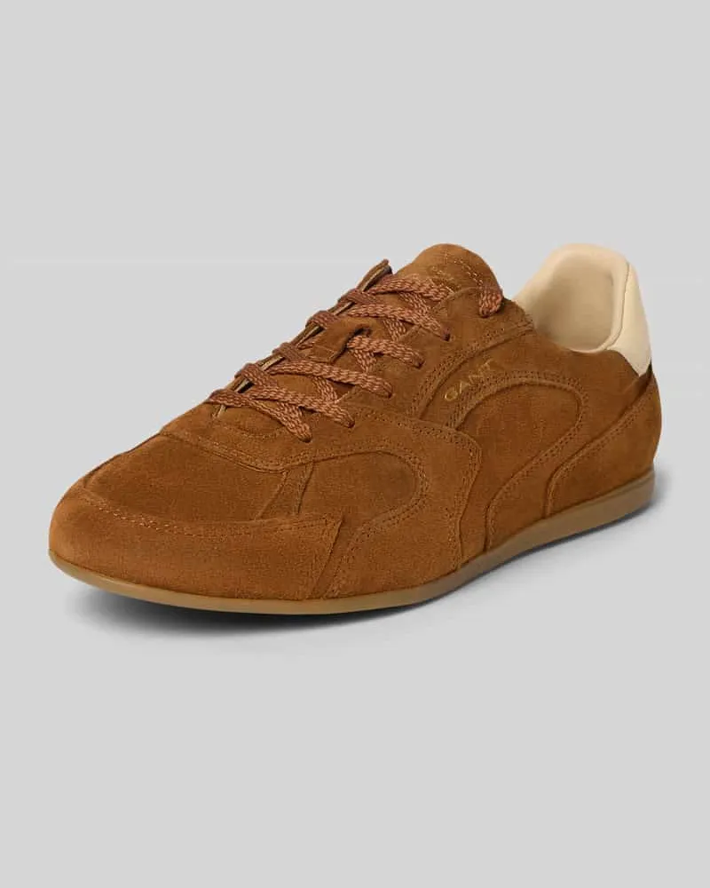 Gant Sneaker aus echtem Leder Modell 'Sperly Cognac