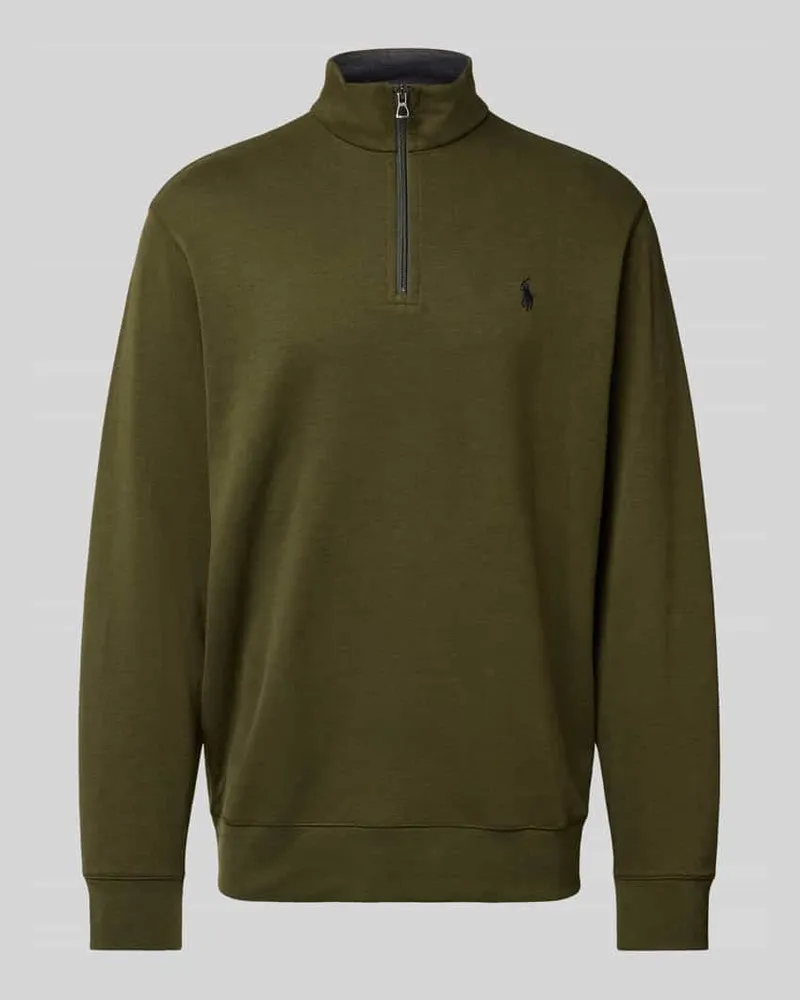 Ralph Lauren Sweatshirt mit Label-Stitching Khaki