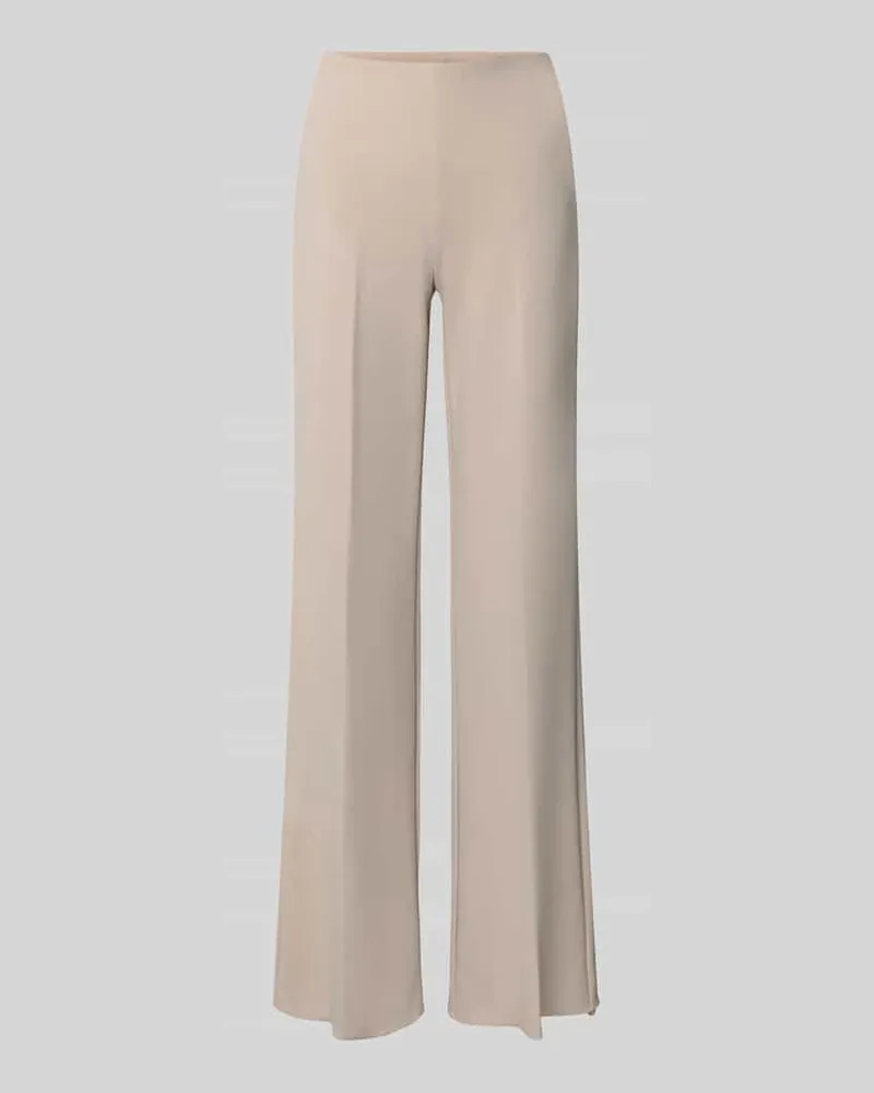 Rinascimento Flared Fit Stoffhose mit Bügelfalten Taupe