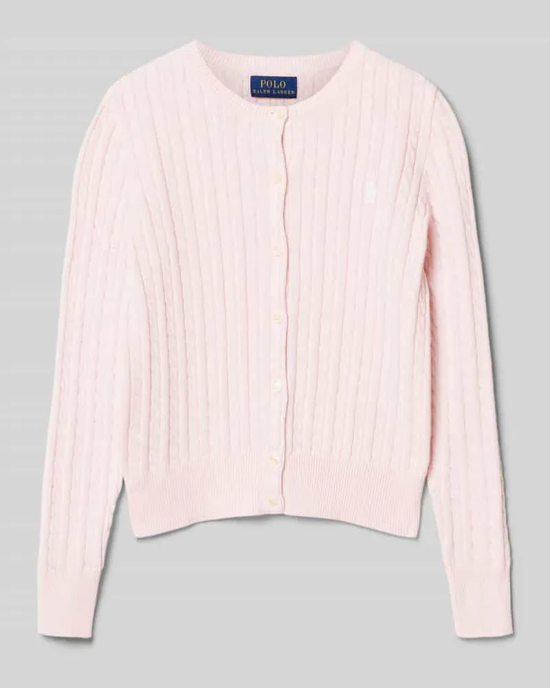 Ralph Lauren Cardigan mit Logo-Stitching Rosa