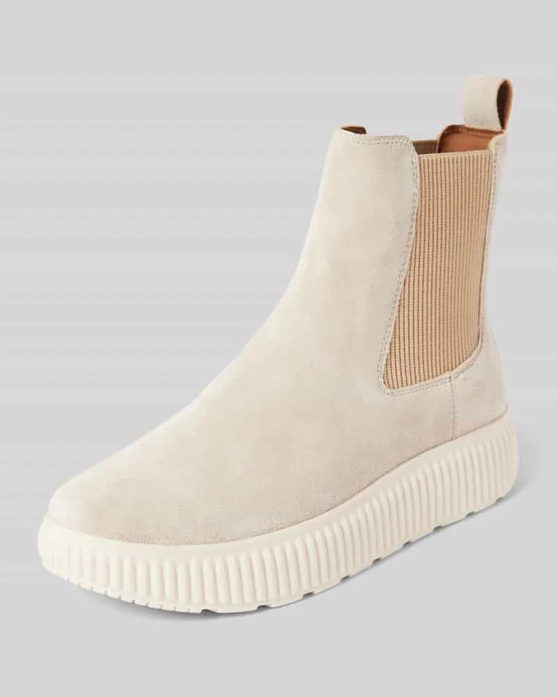 Geox Chelsea Boots mit elastischen Einsätzen Modell 'GRAISY Ecru
