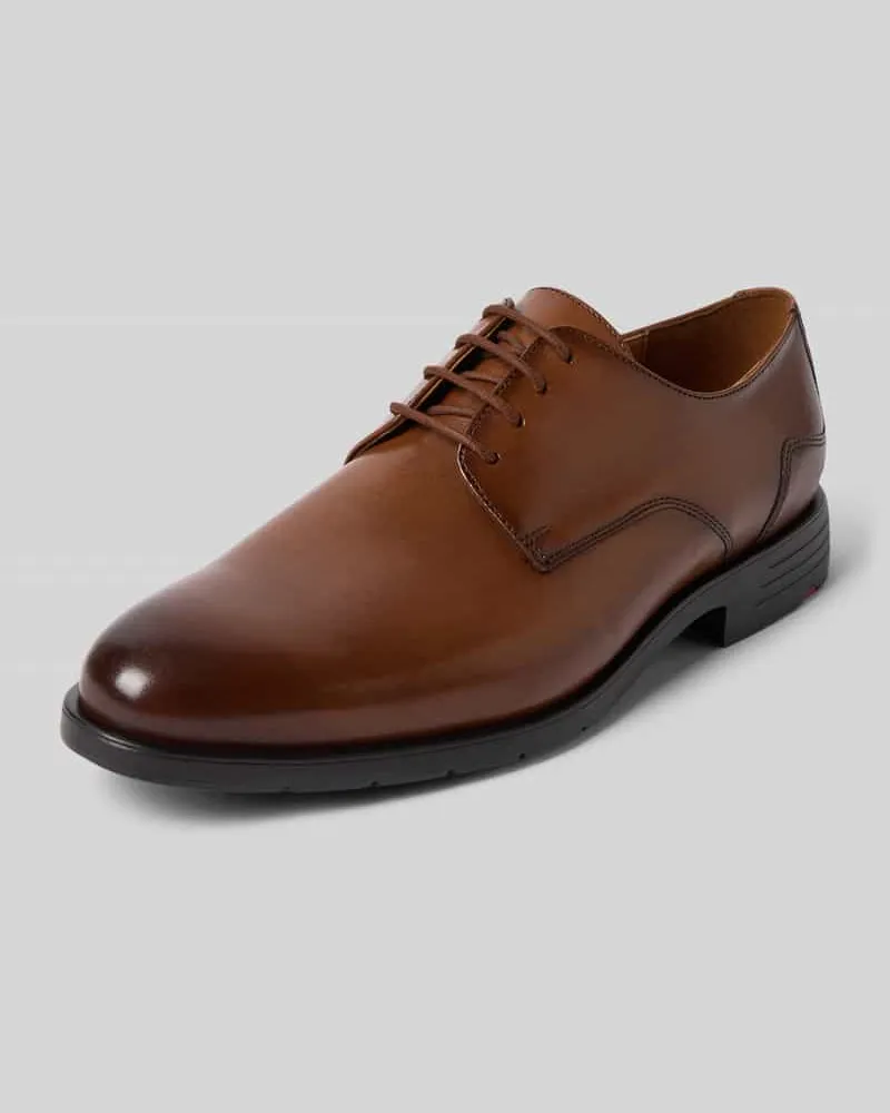 Lloyd Derby aus Leder Modell 'EEZY Cognac