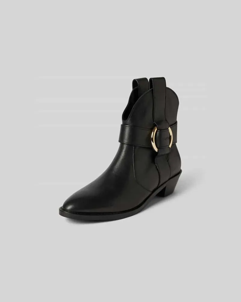 See by Chloé Stiefeletten mit Label-Detail Black