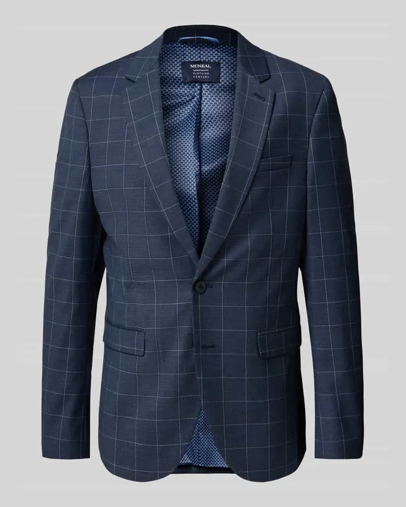 McNeal Slim Fit Sakko mit Reverskragen Marine