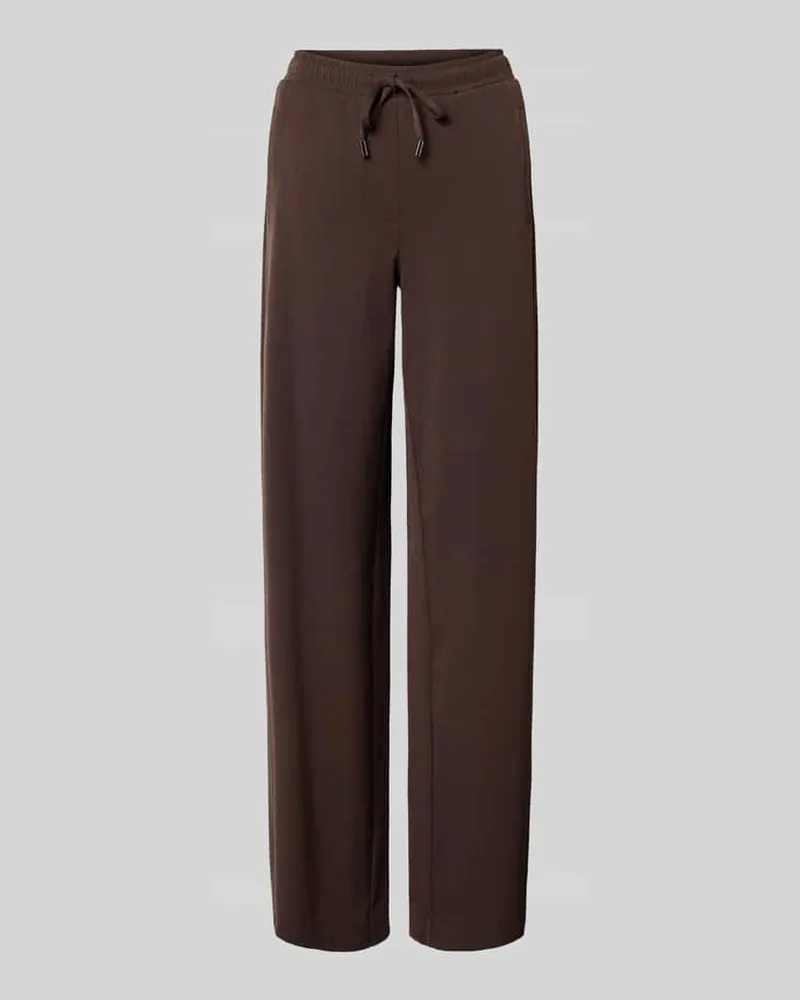 OPUS Hose mit elastischem Bund Modell 'Melane flow Dunkelbraun