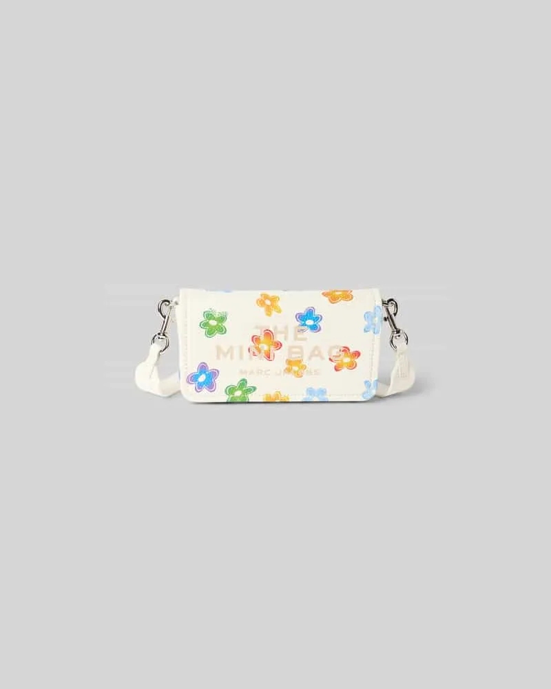 Marc Jacobs Shoulder Bag mit floralem Allover-Print Weiss