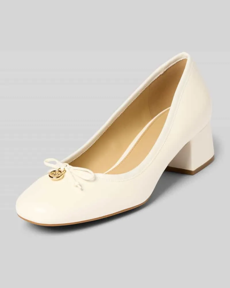 Michael Kors Pumps aus echtem Leder Modell 'PIPER Offwhite