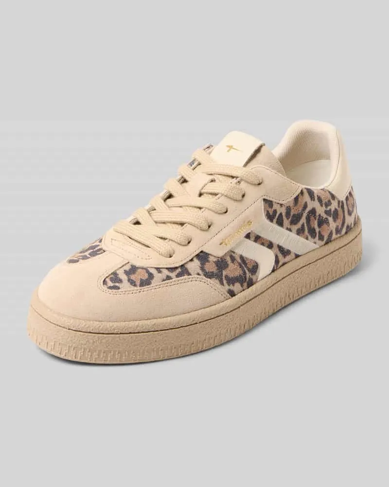 Tamaris Sneaker aus echtem Leder Beige