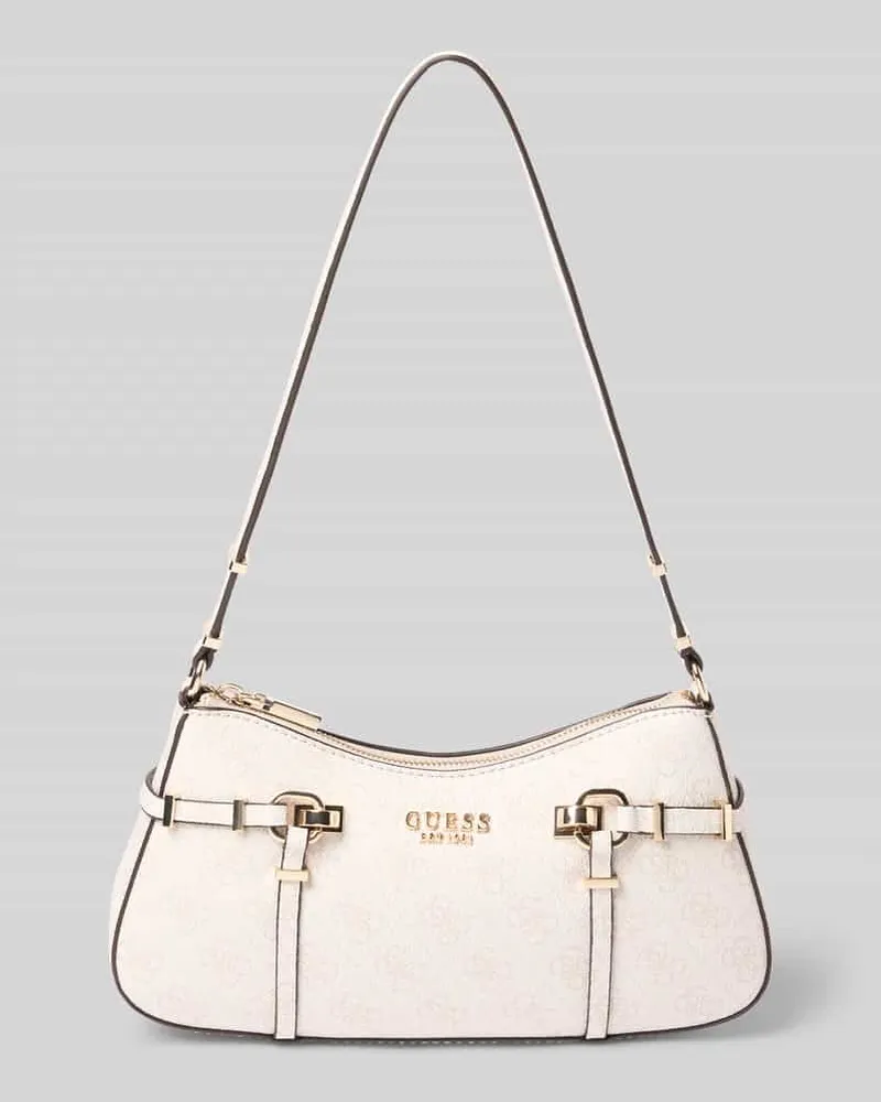 Guess Handtasche mit Logo-Muster Modell 'LEONA Weiss