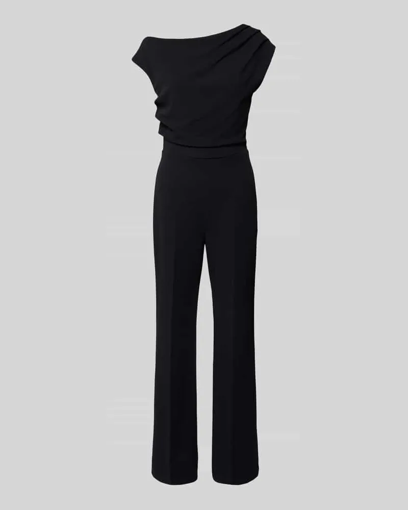 Rinascimento Regular Fit Jumpsuit mit Bügelfalten Black