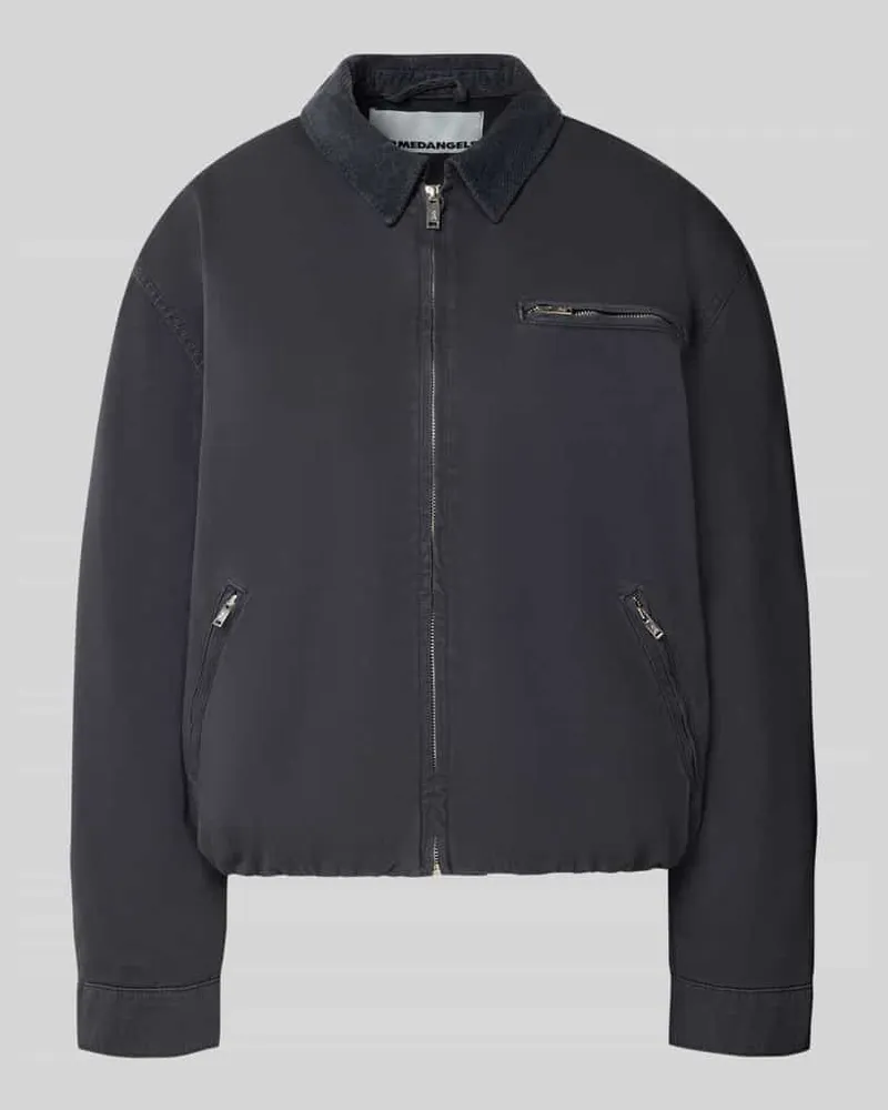 Armedangels Oversized Fit Bomberjacke aus reiner Baumwolle Modell 'ICONIC A JA Anthrazit