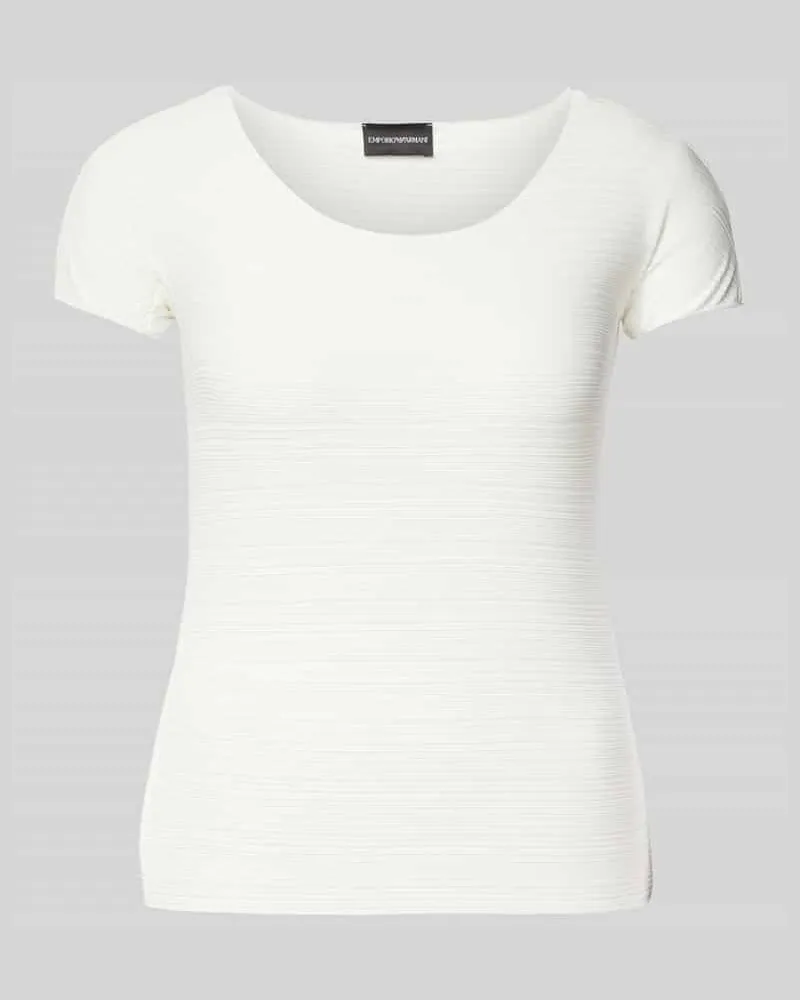 Emporio Armani T-Shirt mit Rundhalsausschnitt Offwhite