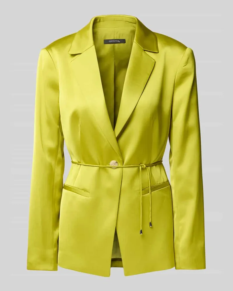 COMMA Blazer mit Bindegürtel Gruen