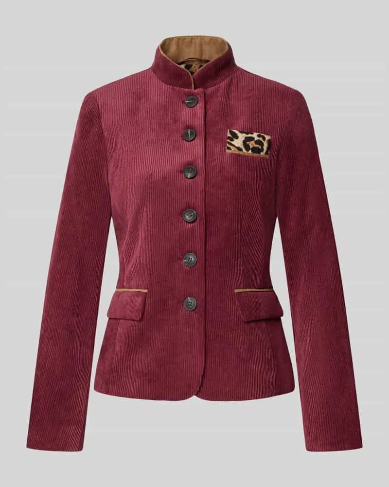 White Label Blazer in Cord-Optik Bordeaux
