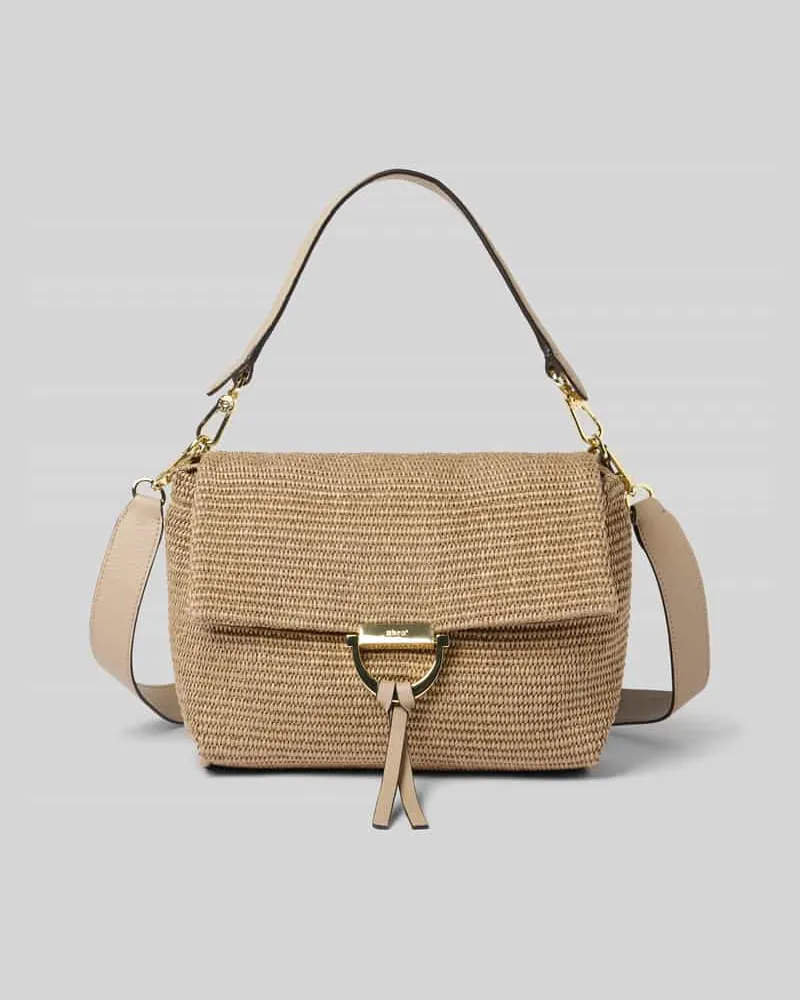Abro Handtasche mit Logo-Detail Modell 'Temi Taupe