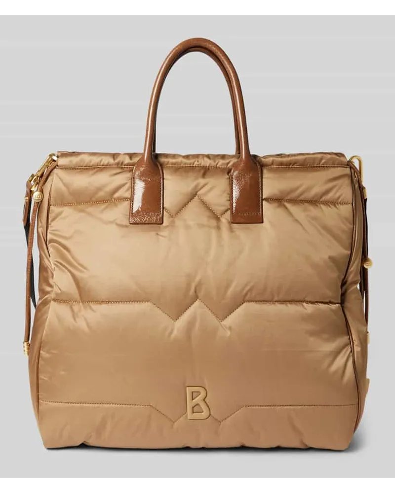 Bogner Tote Bag mit Ziernähten Modell 'morzine malina Cognac