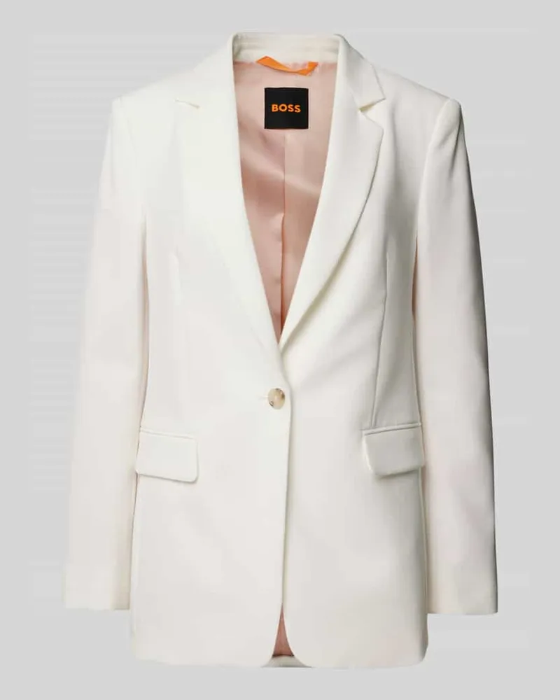 HUGO BOSS Blazer mit Reverskragen Modell 'Jabla Offwhite