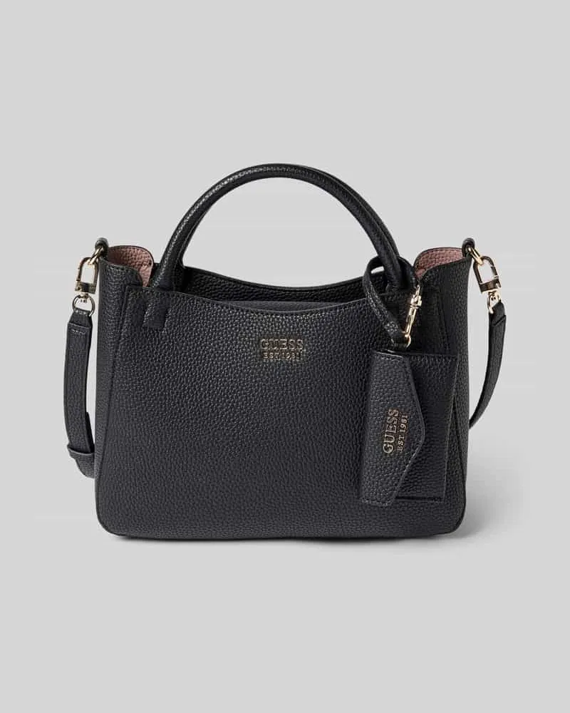 Guess Handtasche mit Label-Details Modell 'BRENTON Black