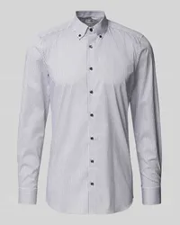 Olymp Body Fit Business-Hemd mit Button-Down-Kragen Weiss