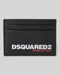 Dsquared2 Kartenetui aus echtem Leder Black