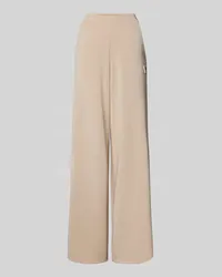 Guess Wide Leg Sweathose mit Label-Badge Modell 'OLYMPE Beige