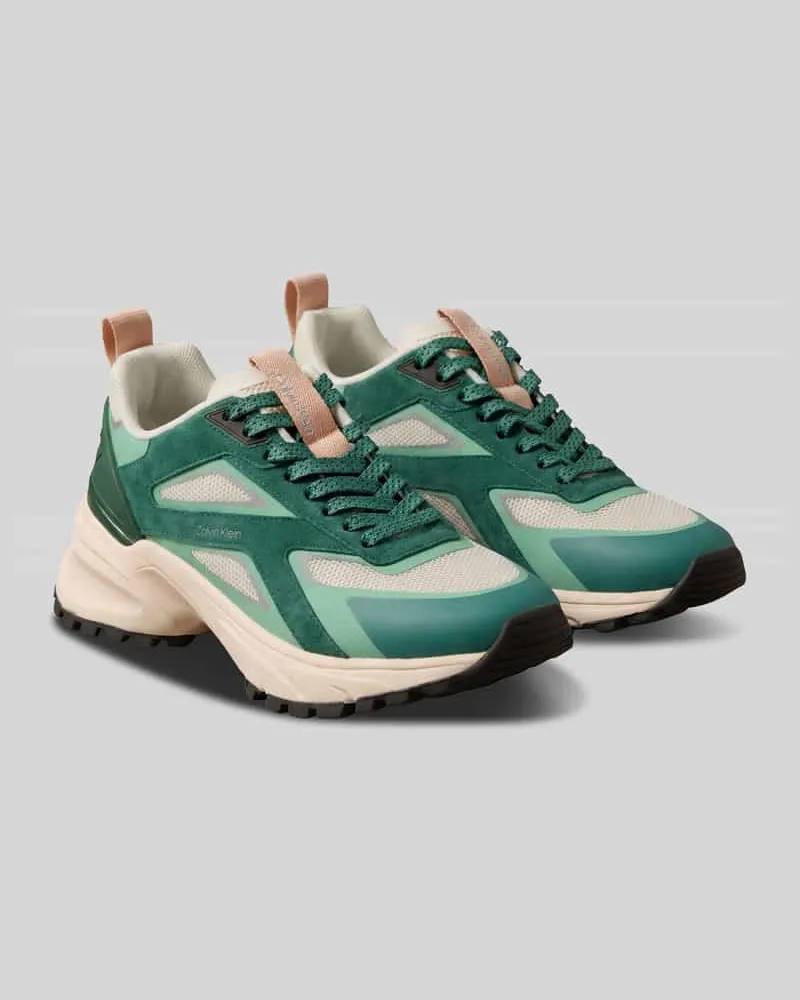 Calvin Klein Sneaker mit profilierter Sohle Hellgruen