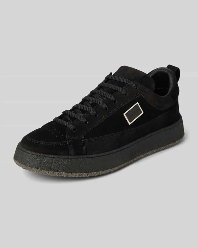 Antony Morato Sneaker mit Schnürung und Label-Detail Black