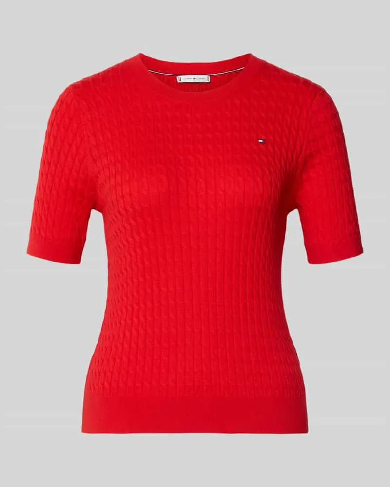 Tommy Hilfiger Slim Fit T-Shirt aus reiner Baumwolle Rot