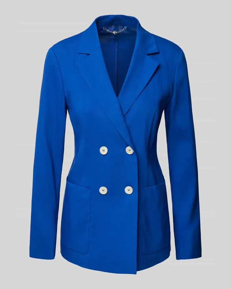 Marc Cain Leinenblazer mit aufgesetzten Taschen Royal