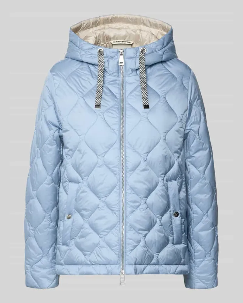 Fuchs Schmitt Steppjacke mit Kapuze und Zweiwege-Reißverschluss Hellblau