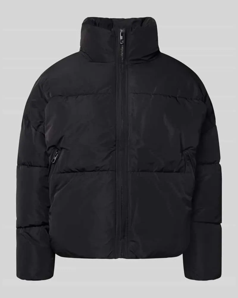 JAKE*S Jacke mit Stehkragen und Reißverschlusstaschen Black