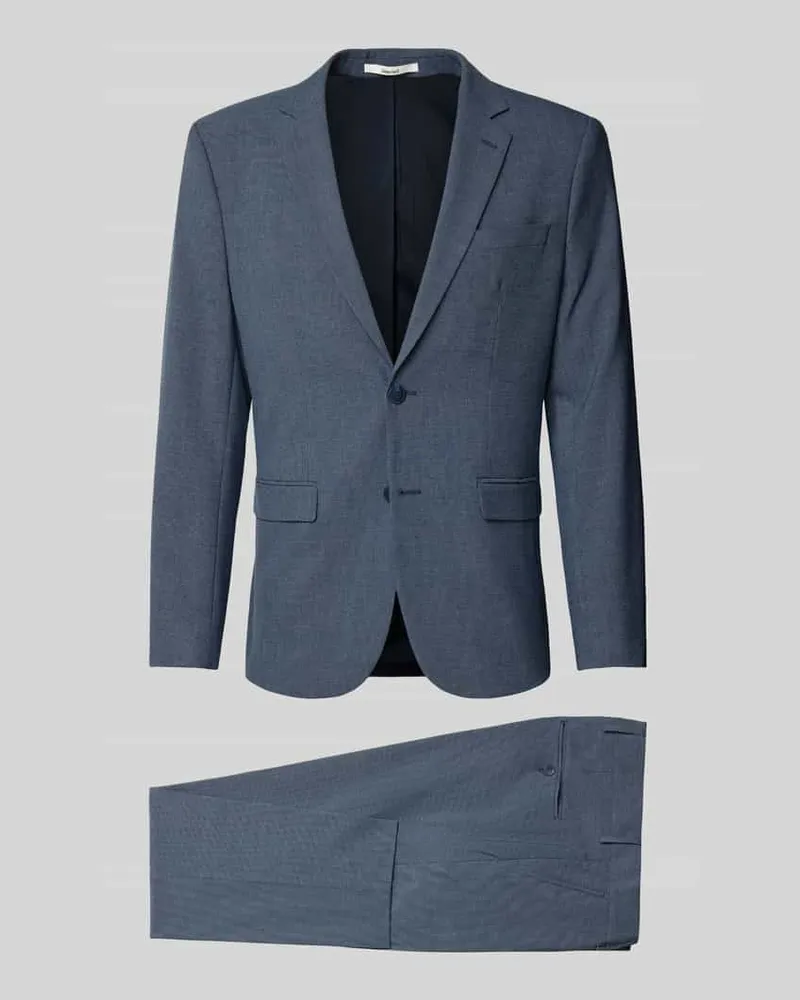 Selected Homme Slim Fit Anzug mit Viskose-Anteil Modell 'LIAM Marine