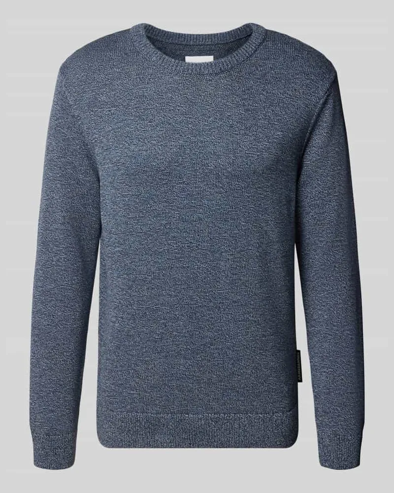 Armedangels Regular Fit Strickpullover aus reiner Baumwolle Modell 'ALVAARIO Dunkelblau
