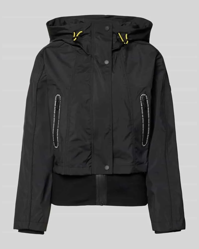khujo Jacke mit Reißverschlusstaschen Modell 'AMELIA Black